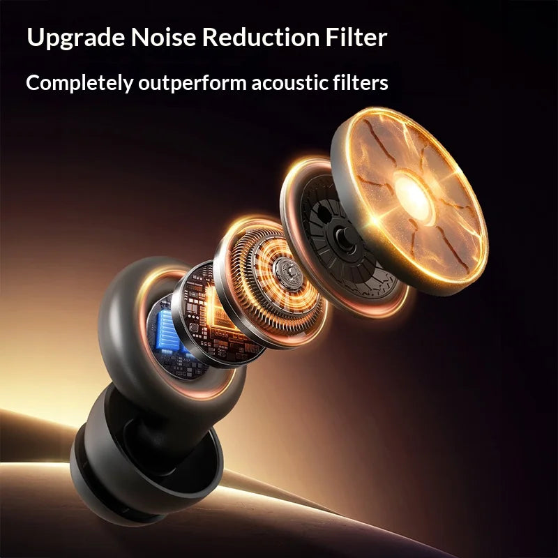 Ear Plugs for Sleeping Noise Cancelling 50dB, Reusable Silicone Earplugs Strong sound insulation,Multiple sizes of ear caps