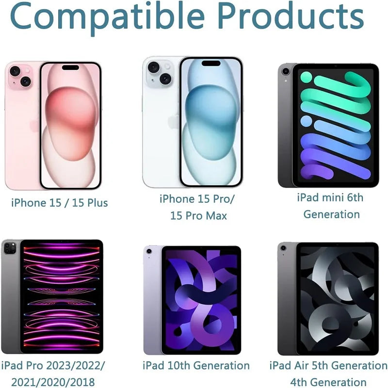 1pcs-5pcs 60W PD USB-C to USB C Fast Charger Cable For Apple