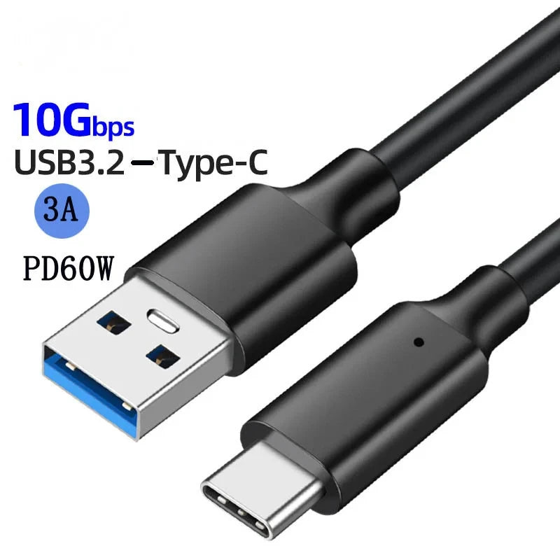 USB3.2 10Gbps Cable USB Type A to USB C 3.2 Gen2 Cable Data Transfer USB C