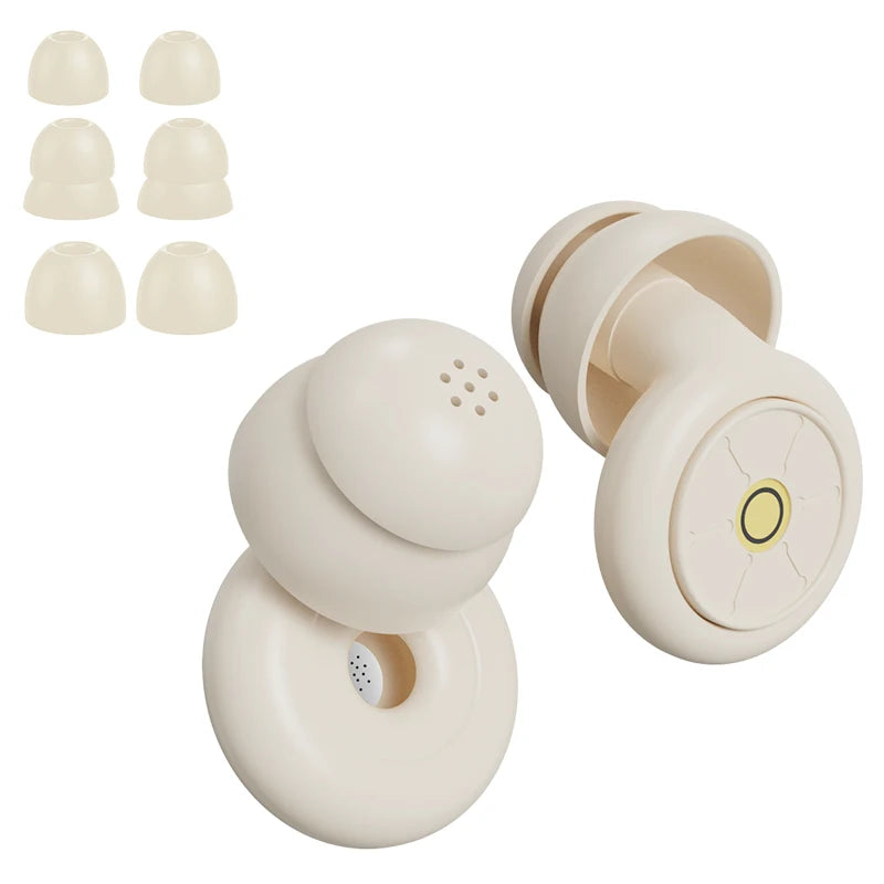 Ear Plugs for Sleeping Noise Cancelling 50dB, Reusable Silicone Earplugs Strong sound insulation,Multiple sizes of ear caps