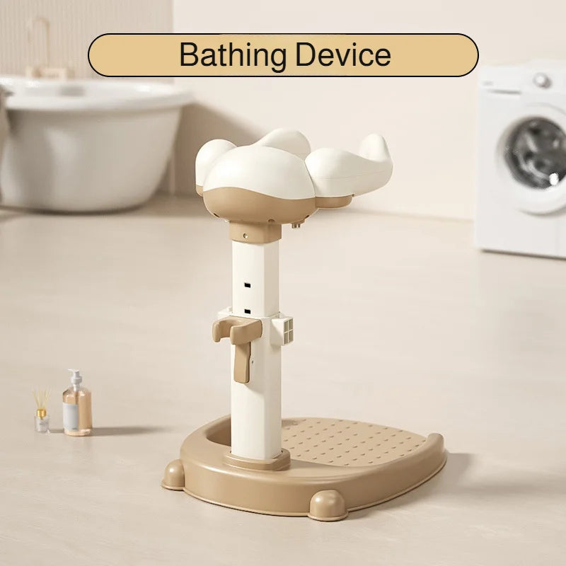 Baby Standing Shower Stand Adjustable Children's Bath Device Household Non-Slip