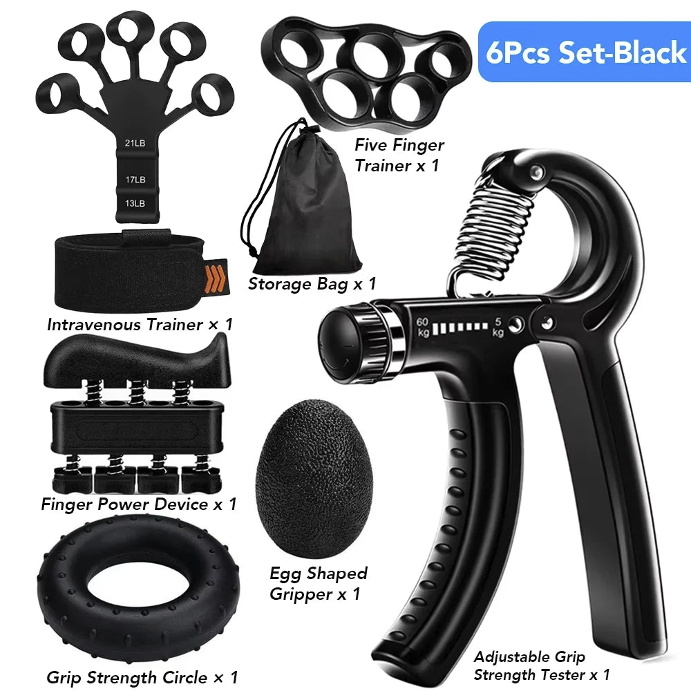 5-60Kg Adjustable Heavy Hand Gripper Fitness Hand Exerciser Grip Wrist Training Finge