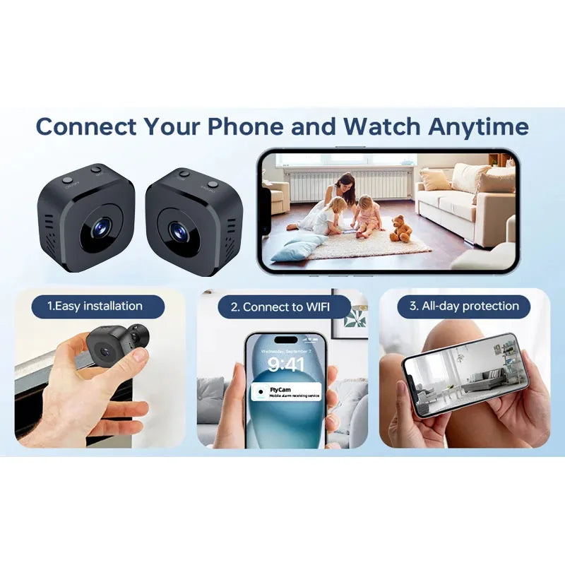 Baby Monitor Mini HD Camera WiFi Wireless Monitoring
