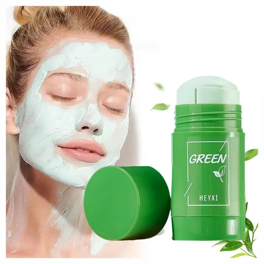 Green Tea Clay Stick For Face, Green Mask