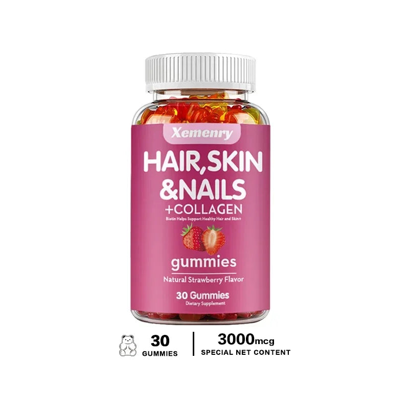Hair, Skin & Nails Gummies | Hair Vitamins | Biotin SupplementsSupplements
