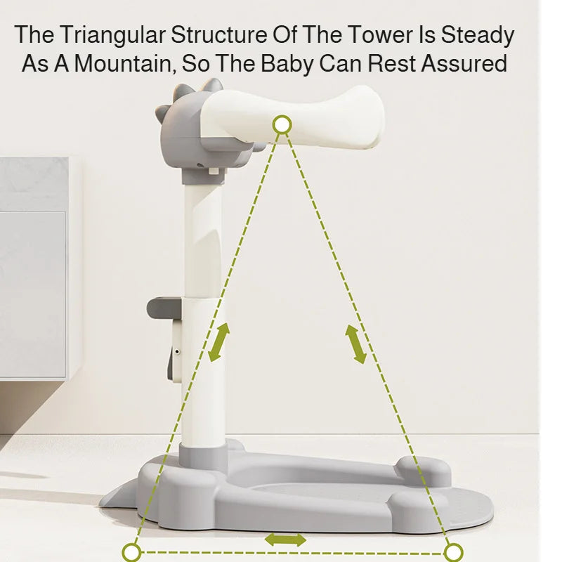 Baby Standing Shower Stand Adjustable Children's Bath Device Household Non-Slip