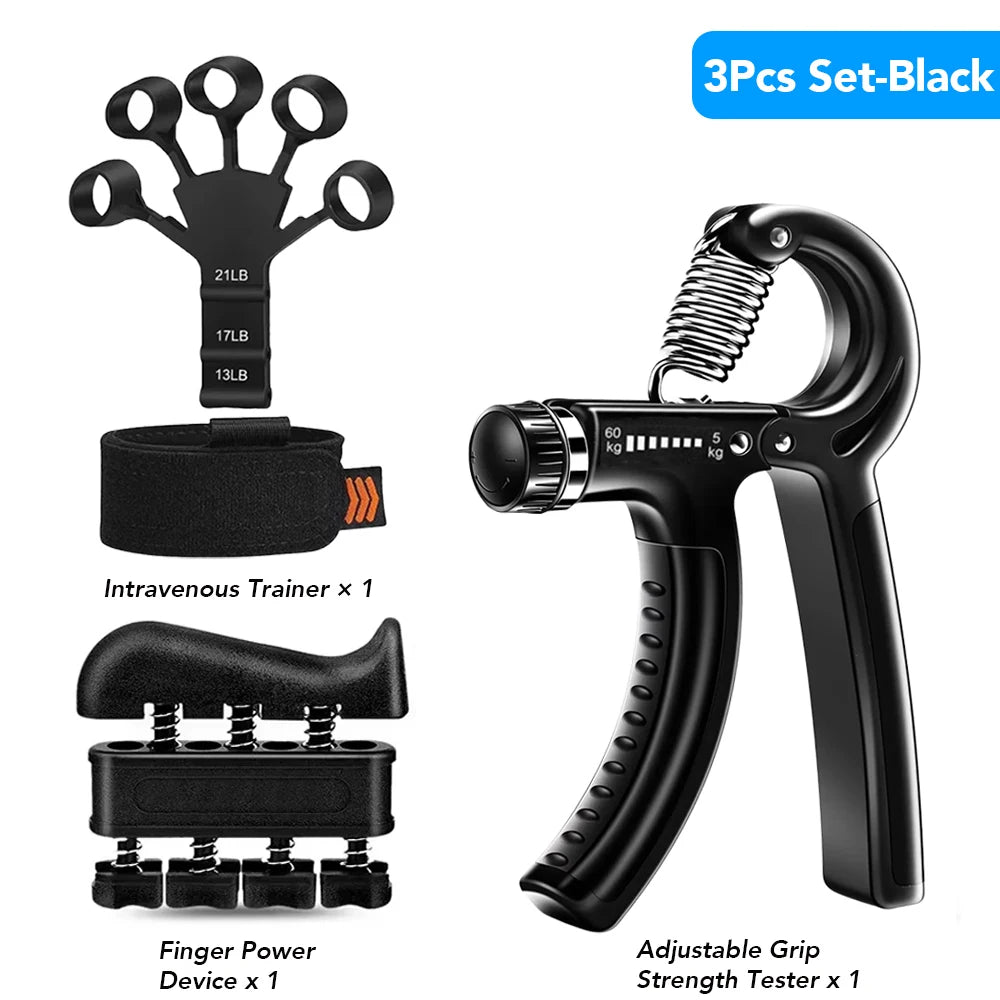 5-60Kg Adjustable Heavy Hand Gripper Fitness Hand Exerciser Grip Wrist Training Finge