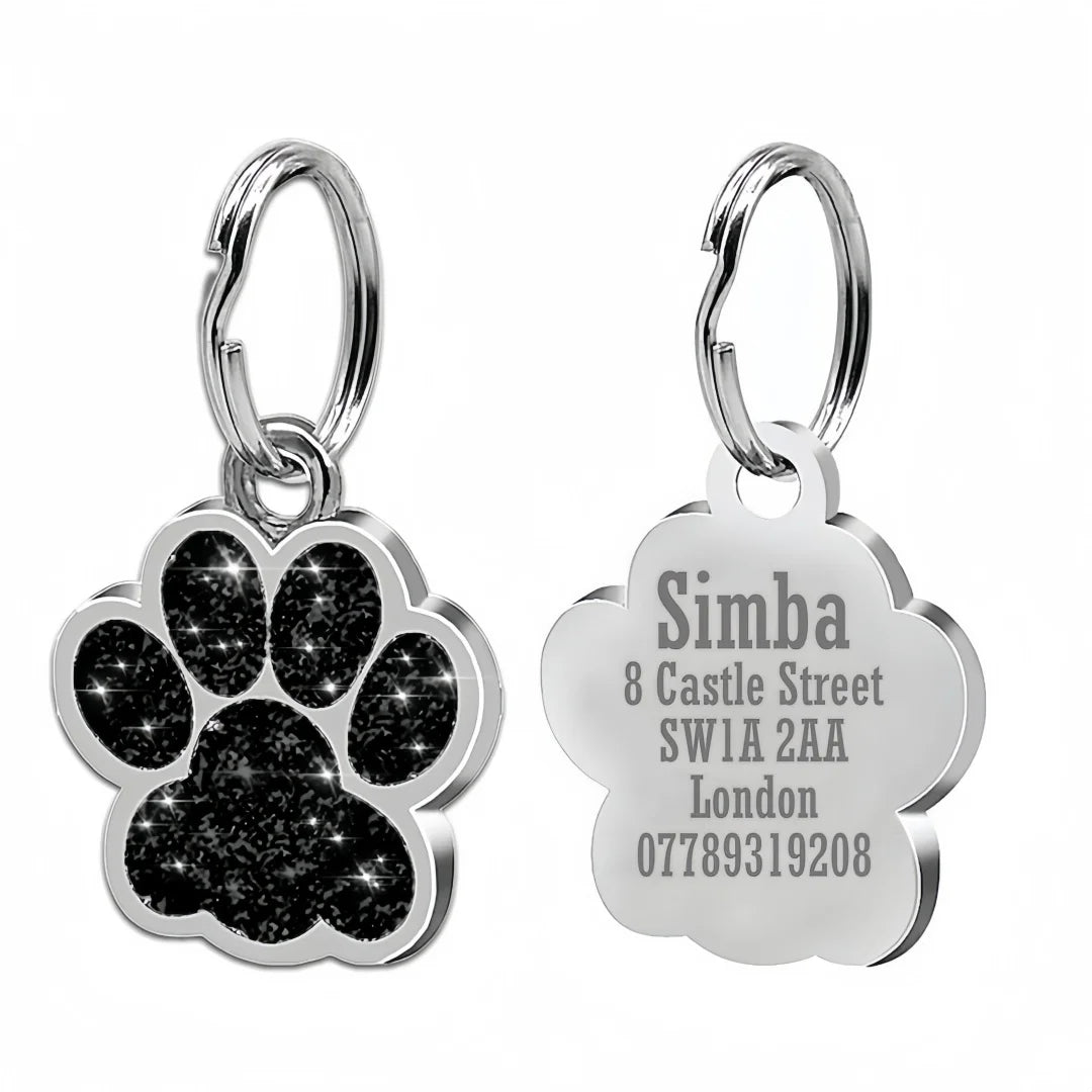 Free Personalized Dog Cat Plate Tags Engraved Puppy Pet ID Name