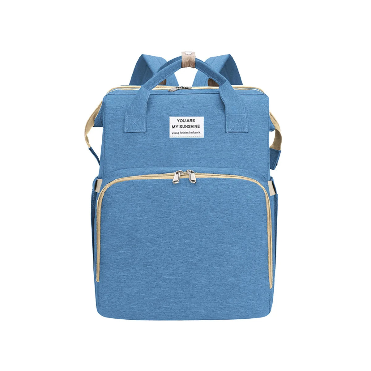 Foldable Bed Diaper Bag with Double Shoulder