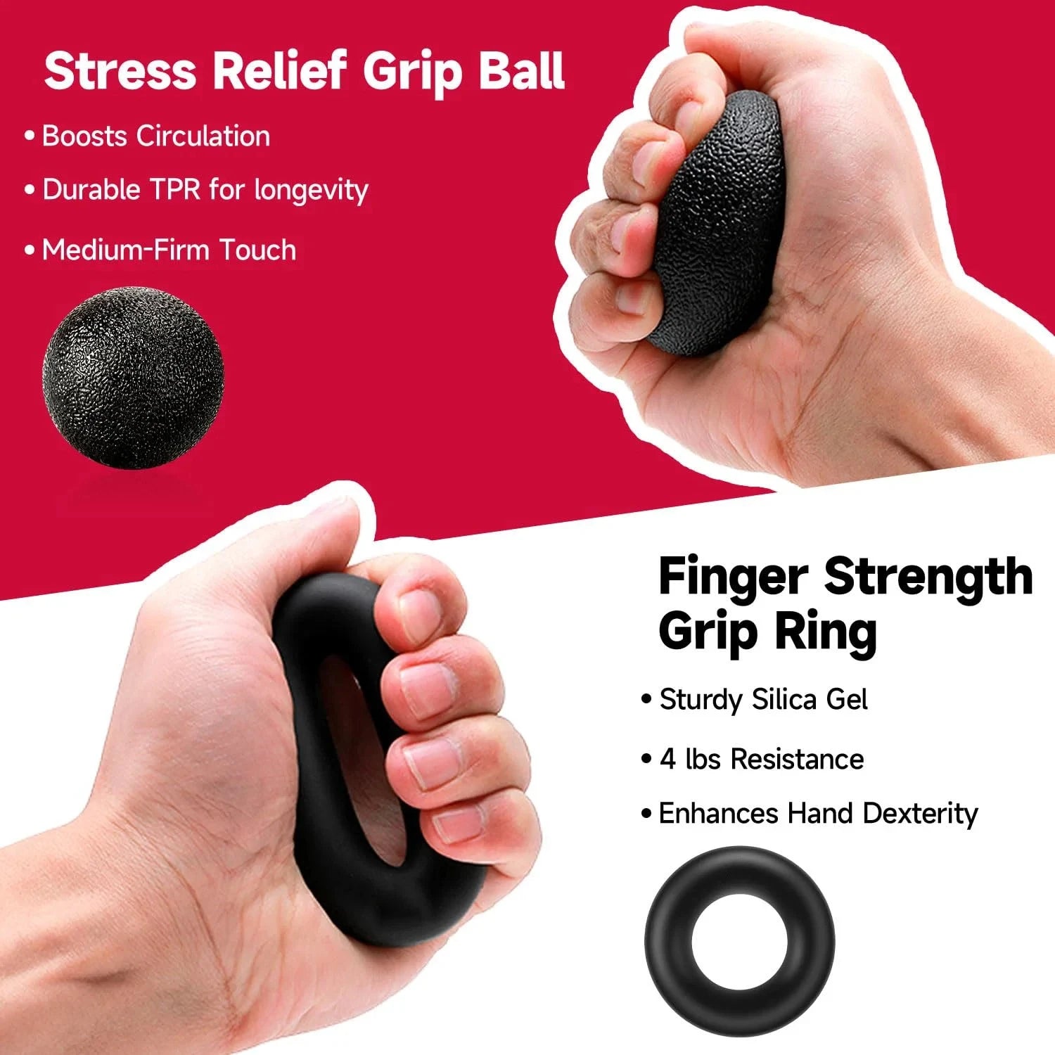 5-60Kg Adjustable Heavy Hand Gripper Fitness Hand Exerciser Grip Wrist Training Finge