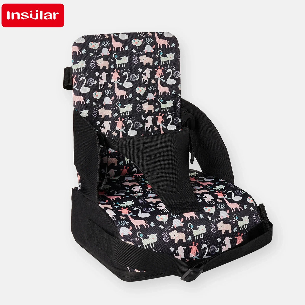 INSULAR Portable Foldable Anti slip Children's Seat High Cushion Baby Dining Chair