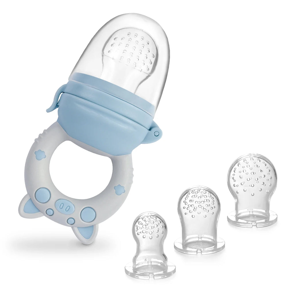 4pcs/set Silicone Fruit & Vegetable Feeder for Infants and Toddlers 6-36 months Food Grade Teething